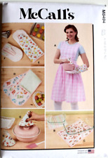 MCCALLS PATTERN 8494 KITCHEN ACCESSORIES APRON MISSES SIZES XS S M L XL UNCUT