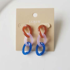 New Jcrew Resin Chain Drop Earrings Gift Fashion Women Party Holiday Jewelry