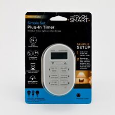 My Touch Smart Indoor Simple Set Plug-In Digital Timer Schedule - White 26892 - Mesa - US