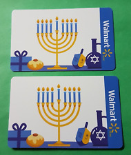 Pair of Walmart Canada 2023 Hanukkah Gift Cards No Value