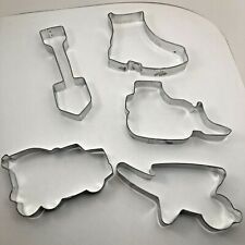 Construction Builder Boy Party Set 5 Cookie Fondant Cutters Shovel Boot Dozer +