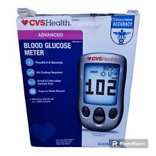 CVS Health Advanced Blood Glucose Meter Self-Monitor Glucometer Exp 7/2026 - Riverview - US