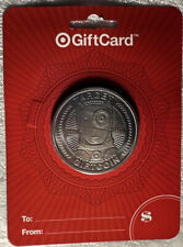 Target Gift Coin ,Silver Bullseye Dog Gift Card with No $ Value Limited Edition