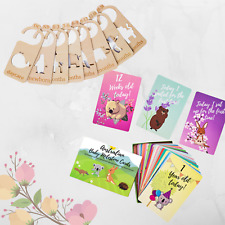 Baby Gift Bundle - Baby Milestone Cards and Baby Wardrobe Dividers Newborn Gift
