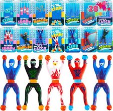 28 Pack Valentine's Day Gift Cards with Ninja Sticky Man Toys Exchange Gift