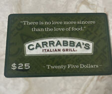 $25 Carrabba’s Gift Card - Can Also Be Used At 7 Other Restaurants! See Listing