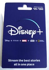 $100 Streaming Gift Card DISNEY+ PLUS Same or Next Day USPS Mail + Tracking!