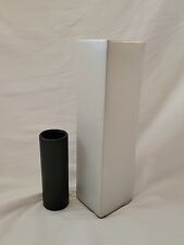 MCM Modernist Vases Set Of 2 Geometric Black White Minimalist Design - Toronto - Canada