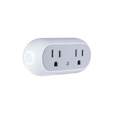 Smart Dual Plug - WiFi Remote App Control for Appliances; White - US