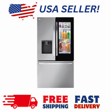 LG - Counter-Depth MAX 25.5 Cu. Ft. French Door Smart Refrigerator with InstaVie - Matthews - US