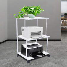 Modern Movable Laptop Printer Small Cart Rolling Laptop Stand Office White Table - Toronto - Canada