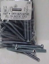 1/4-20x2-1/2 Pan Head Phillips Machine Screws Steel Zinc Plated (20) - Detroit - US