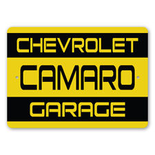 Chevrolet Camaro Garage Metal Sign Chevy Automotive Car Man Cave Sports Clasic