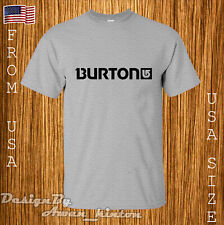 Clothing Tshirt Burton Logo Usa Size Gray Color Unisex