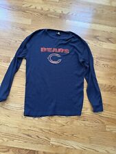 NFL Team Apparel Chicago Bears Mens 2XL Blue Football Long Sleeve Thermal Tee