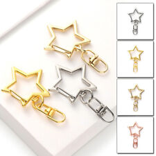 10Pcs Metal Star Hook Clips Buckle Keyring DIY Jewelry Craft Making Accessories