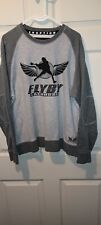 Flyby Lacrosse Clothing Sweater Mens Large GrayLong Sleeve Big Logo