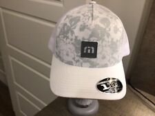 Travis Mathew Golf Baseball Hat Snapback Trucker Flex White Gray NWT Box Office