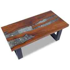 Coffee Table Teak Resin 100x50 cm vidaXL