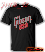 Unisex Clothing Gibson guitar Usa Size Tshirt Heavy Cotton