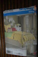 SIMPLICITY 5600 BEDROOM ACCESSORIES-DUVET COVER SHAM-RUFFLE PATTERN-UNCUT