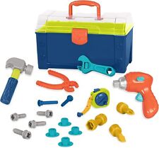 Battat Busy Builder Tool Box Durable Play Construction Kids Tool Set 20-Pcs