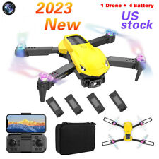 2023 New RC Drone With 4K HD Dual Camera WiFi FPV Foldable Quadcopter+4 Battery