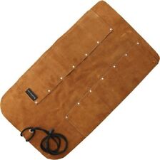 UJ Ramelson 12 Pockets Tool Roll Pouch Leather Construction With Nylon Cord