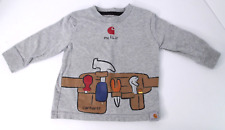 Carhartt Mr. Fix It Construction Belt Tools Kids Shirt 12M Cotton