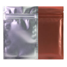 100x Matte Flat Clear & Brown Mylar Zip Lock Bags 3.25x5in (Free 2-Day Shipping)