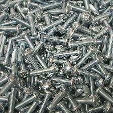 (500) #1/4-20 X 1" Phillips Pan Head Machine Screw Zinc Plated - West Bend - US"