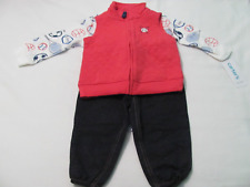 NWT 12 MO. BOY'S CARTER'S SPORTS THEMED 3-PIECE SET