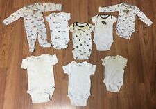 0-3 Months 8 Items Clothes Lot Long Sleeve Short Sleeve One Pieces