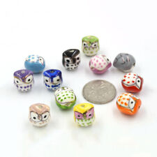 Owl Ceramic Bead Craft Loose Beads Jewelry DIY Bracelet Earrings Accessories