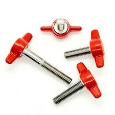 M6 Thumb Screw T Bolts Red Tee Wing Clamping Knob Stainless Steel 6mm x 1.0mm - Irvine - US