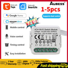 1-5PCS Tuya 4 Gang Smart Switch Module Control DIY Breaker for Alexa Google Home - CN