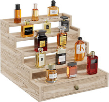 5 Tier Cologne Organizer for Men, Wooden Cologne Stand Rack Display Risers Shelf - Mumbai - India