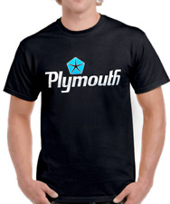 Classic Plymouth Logo 100% Cotton T-Shirt - 426/Hemi/Mopar/440/383/Muscle