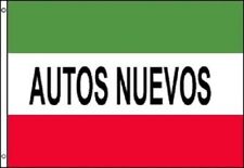 AUTOS NUEVOS New Cars Flag Automotive Advertising Banner Business Sign Bandera