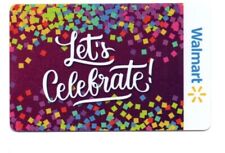 Walmart Let's Celebrate! Gift Card No $ Value Collectible FD106365