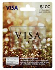 $100 VISA Physical Gift Card, No Fees, Activated & Ready to use, Free Shipping