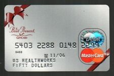 KEYBANK The Best Present, US Healthworks 2006 Gift Card ( $0 - NO VALUE )