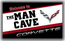 Chevrolet Corvette Automotive Man Cave Decor Flag 3x5ft 90x150cm Garage banner