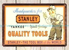 Stanley Tools automotive garage mancave metal tin sign wall hanging art