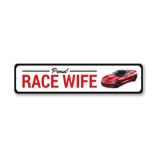 Corvette Race Wife Chevy Aluminum Metal Sign Chevrolet Automotive Car Man Cave