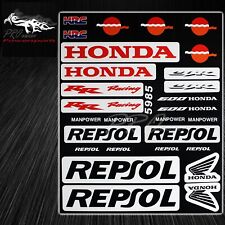 Automotive Racing Logo Decal Sticker Sheet Motorcycle/Sports Bike for Honda CBR