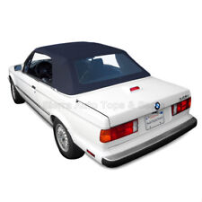 BMW 3-Series Convertible Top, 1987-93 in Blue German Cloth with Plastic Window