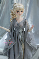 1/4 1/3 SD16 IP-SID/EID BJD Clothes Doll Outfit Gray Chiffon Dress Night Fell