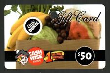 CASH WISE FOODS / LITLE DUKES Fresh Produce ( 2003 ) Gift Card ( $0 - NO VALUE )