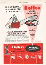 1956 HOFFCO POWER TOOL CHAINSAW TREE LUMBER LOGGING CONSTRUCTION 17708